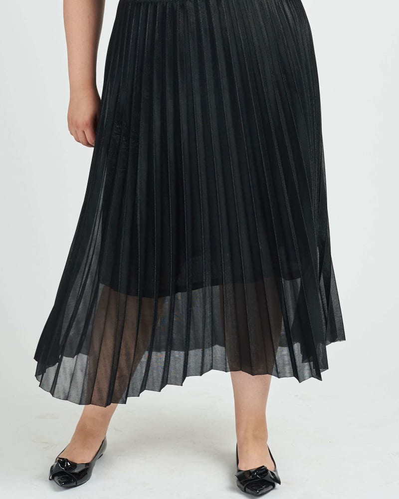 Black pleated skirt cotton on hotsell